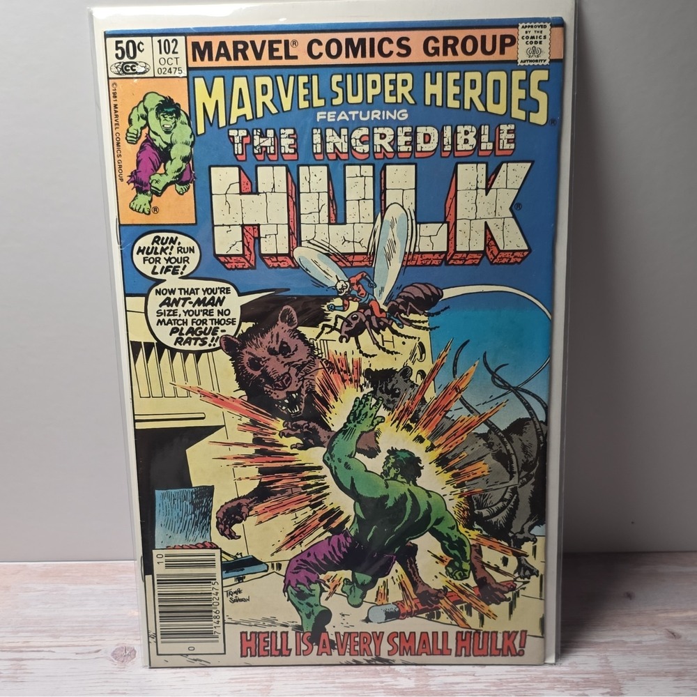 Marvel Comics Marvel Super Heroes #102 (1981) Hulk & Ant-Man Bronze Age